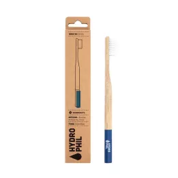 NACHHALTIGE Brosse à dents en bambou extra souple bleu, 1 pièce