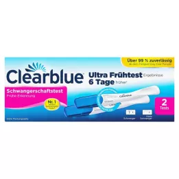 CLEARBLUE Test de grossesse pour détection précoce, 2 pièces
