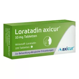 LORATADIN axicur 10 mg comprimés, 100 pcs
