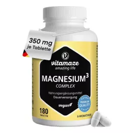 MAGNESIUM 350 mg complexe citrate/oxyde/carbone.végétalien, 180 pcs