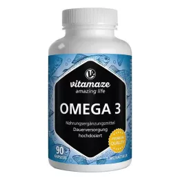 OMEGA-3 1000 mg EPA 400/DHA 300 gélules à forte dose, 90 pcs