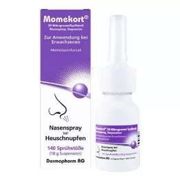 MOMEKORT Suspension pour pulvérisation nasale 50 μg/spray 140 adultes, 18 g