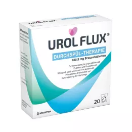 UROL FLUX Traitement des bouffées vasomotrices Comprimés effervescents de 400,5 mg, 20 pcs
