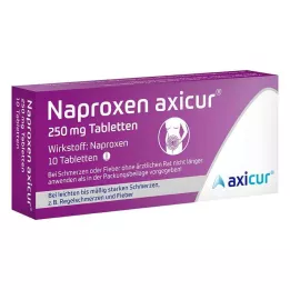 NAPROXEN axicur 250 mg comprimés, 10 pcs
