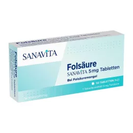 FOLSÄURE SANAVITA Comprimés de 5 mg, 50 pièces
