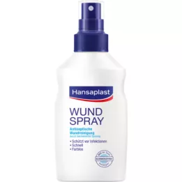 Hansaplast Pulvérisation de plaies pour nettoyage antiseptique de la plaie, 100 ml