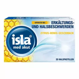 ISLA MED Pastilles au miel et aux agrumes aigus, 20 pcs