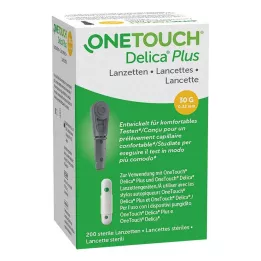 ONE TOUCH Lancettes à aiguilles Delica Plus, 200 pièces