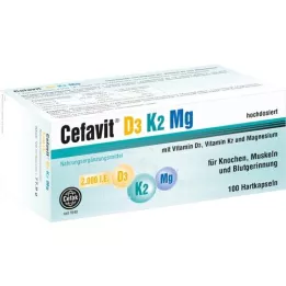 CEFAVIT D3 K2 mg 2 000, cest-à-dire capsules Hart, 100 pc