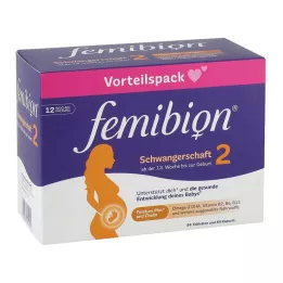 FEMIBION Pack de 2 combinaisons de grossesse, 2X84 pièces