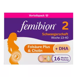 FEMIBION Pack de 2 combinaisons de grossesse, 2X112 pièces