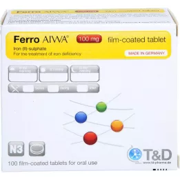 Ferro Aiwa 100 mg comprimés enrobé de film, 100 pc