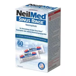NEILMED Sachet de dosage de sel de rinçage nasal Sinus Rinse, 60X2,4 g