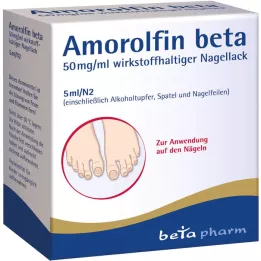 AMOROLFIN bêta 50 mg/ml ingrédient actif vernis à ongles, 5 ml