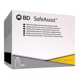 BD SAFEASSIST Aiguilles de sécurité pour stylo 30 G 5 mm, 100 pièces