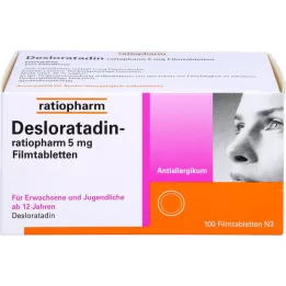 Desloratadin-ratiopharm 5 mg de comprimés enduits de film, 100 pc