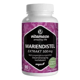 MARIENDISTEL Capsules végétaliennes à haute dose dextrait de 500 mg, 90 pièces