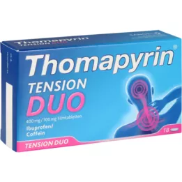 THOMAPYRIN TENSION DUO 400 mg / 100 mg de comprimés de films, 18 pc