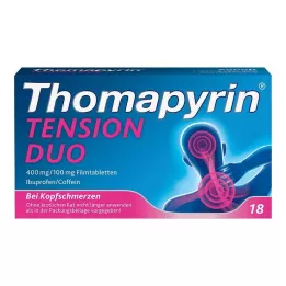THOMAPYRIN TENSION DUO Comprimés pelliculés 400 mg/100 mg, 18 pcs