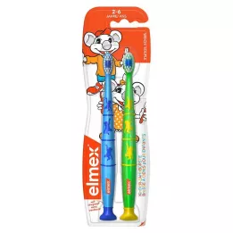 ELMEX Lot de 2 brosses à dents pour enfants