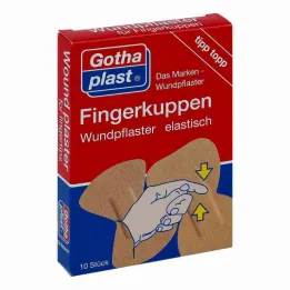 Gothaplast pansement élastique pour plaie du bout des doigts 2 tailles, 10 pièces