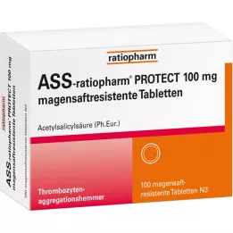 ASS-ratiopharm PROTECT 100 mg comprimés gastro-résistants, 100 pcs