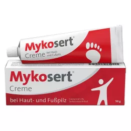 MYKOSERT Crème contre les mycoses de la peau et des pieds, 50 g