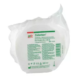 ZELLETTEN Tampons 4x5 cm à teneur réduite en germes, rouleau de 500 pièces