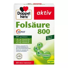 DOPPELHERZ Acide folique 800 comprimés en dépôt, 60 pièces