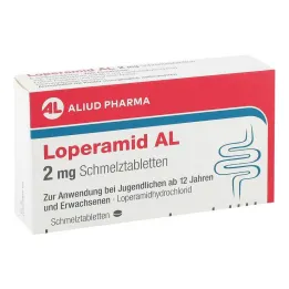 Lopéramide AL 2 mg comprimés orodispersibles, 6 pc