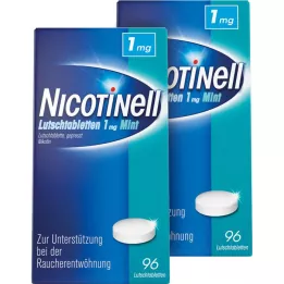 Nicotinell Lolliparts 1 mg menthe, 2x96 pc