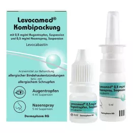 LEVOCAMED Combi 0,5 mg/ml AT + 0,5 mg/ml spray nasal, 1 pièce