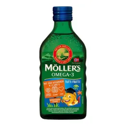 Huile de saveur de fruits Omega-3 Kids de Möller`s, 250 ml