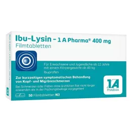 IBU-LYSIN 1A Pharma 400 mg comprimés pelliculés, 50 pcs