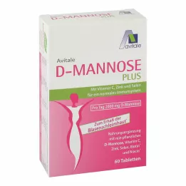 D-MANNOSE PLUS Comprimés de 2000 mg avec vitamines et minéraux, 60 pcs