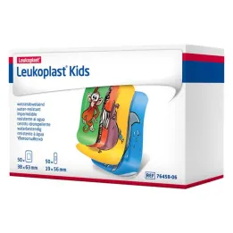 Bandes pour enfants Leukoplast 38x63mm / 19x56mm 50 pièces chacune, 100 pièces chacune