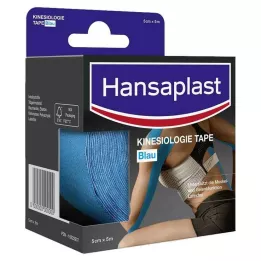 HANSAPLAST Bande de kinésiologie sportive 5 cmx5 m bleu, 1 pièce