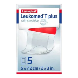 Leukomed® T plus peau sensible 5x7,2 cm, 5 pc