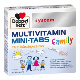 DOPPELHERZ Mini-comprimés multivitaminés, système familial, 20 pièces