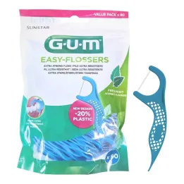 GUM Fil dentaire Easy-Flossers avec embout. support, 90 pièces