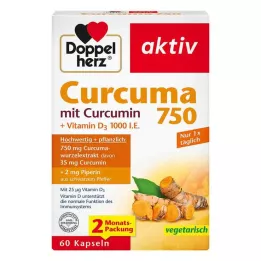DOPPELHERZ Curcuma 750 gélules, 60 pièces