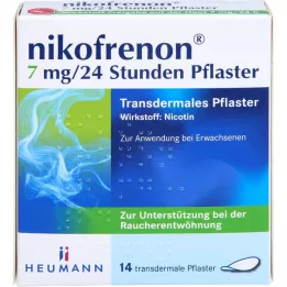 NIKOFRENON 7 mg / 24 heures Transdermal en plâtre, 14 pc