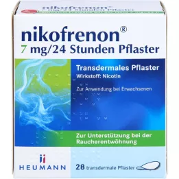NIKOFRENON 7 mg / 24 heures Transdermal en plâtre, 28 pc