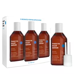 THIOCYN Sérum capillaire pour hommes, pack économique de 6 mois, 3 x 150 ml