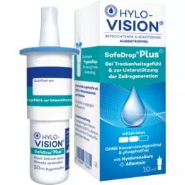 HYLO-VISION Safedrop plus gouttes pour les yeux, 10 ml