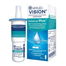 HYLO-VISION Safedrop plus gouttes pour les yeux, 10 ml