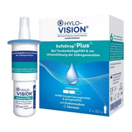 HYLO-VISION Collyre SafeDrop Plus, 2X10 ml