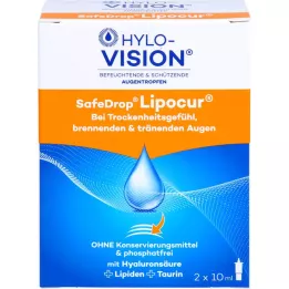 HYLO-VISION gouttes oculaires de Lipocur Safedrop, 2x10 ml