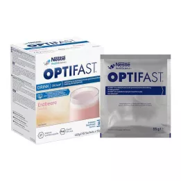 OPTIFAST Poudre de fraise pour boisson, 8X55 g