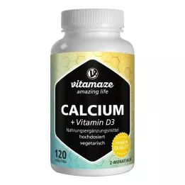 CALCIUM D3 600 mg/400 I.E. comprimés végétariens, 120 pcs